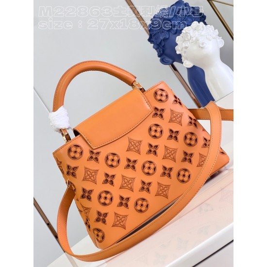 M22863 Capucines BB Handbagsize：27x18x9cm