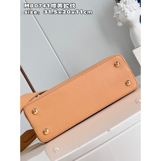 M80741Capucines MM Handbag size：31.5x20x11cm