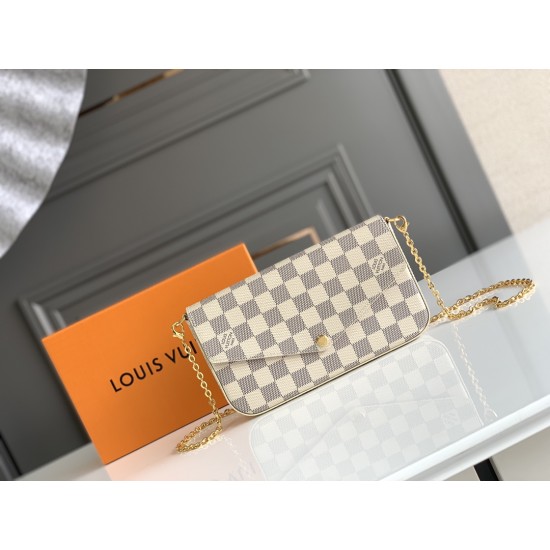 N63106 POCHETTE FLICIE Chain Bag
