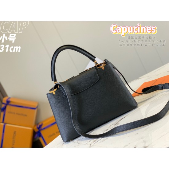  M54663CAPUCINES Medium Handbag:31cmx21x11cm